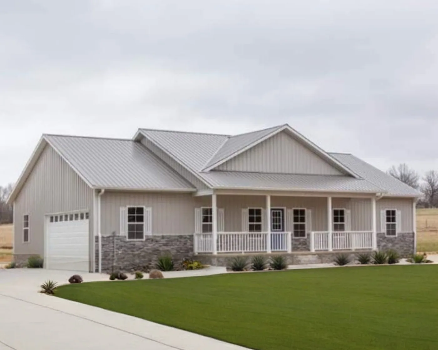 The Homestead Plus (Plan #15B) — 4 bed/2 bath, 1820 sq ft wood-framed house kit, exterior view