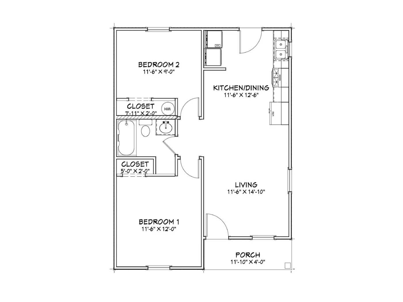 The Lookout (Plan #18R) floor plan diagram