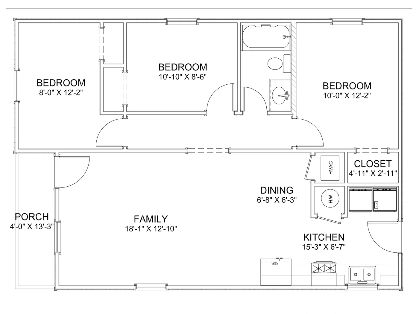 The Pioneer (Plan #19B) floor plan diagram
