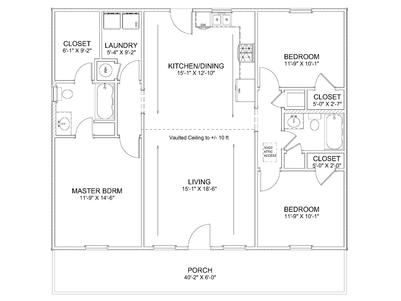 The Ridgeline (Plan #2) floor plan diagram