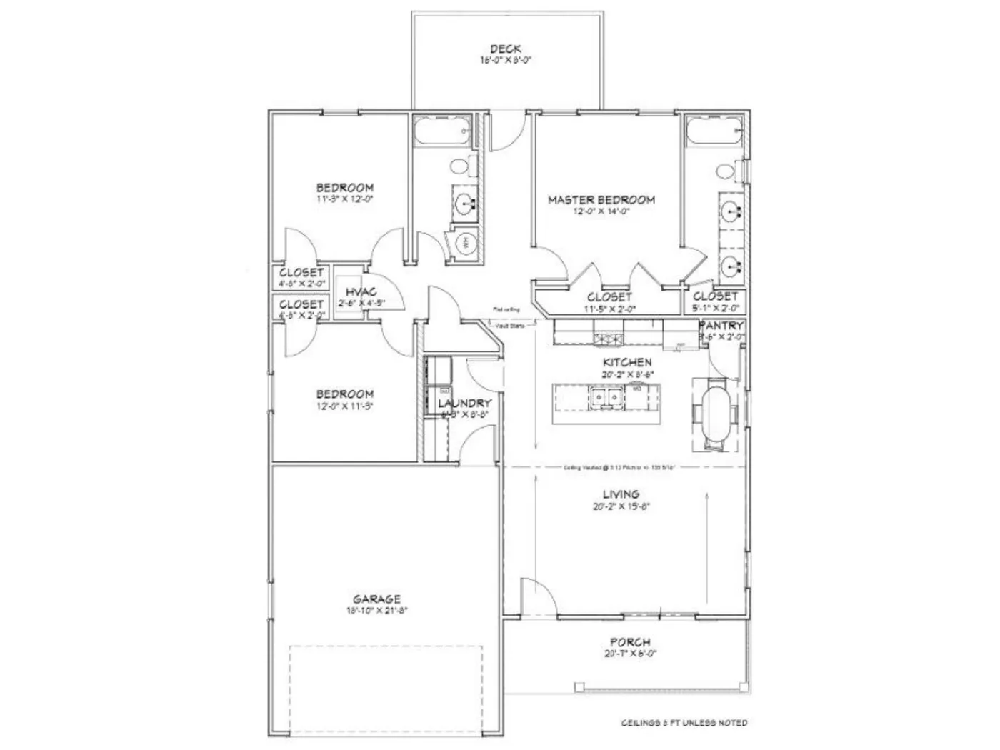 The Courtyard (Plan #20B) floor plan diagram