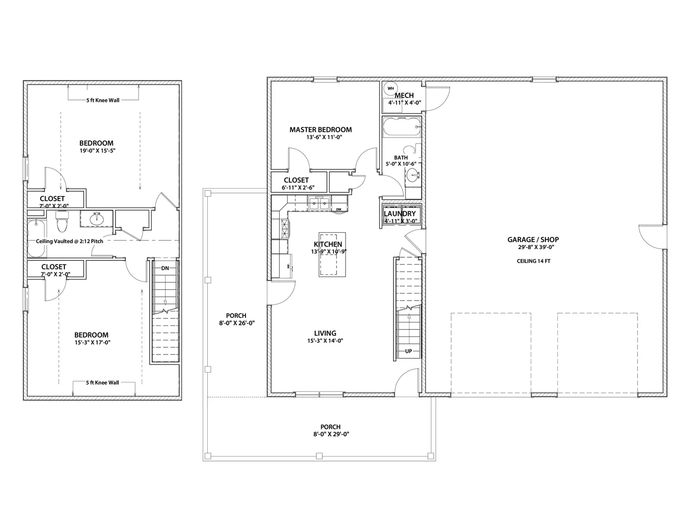 The Shopside (Plan #22) floor plan diagram