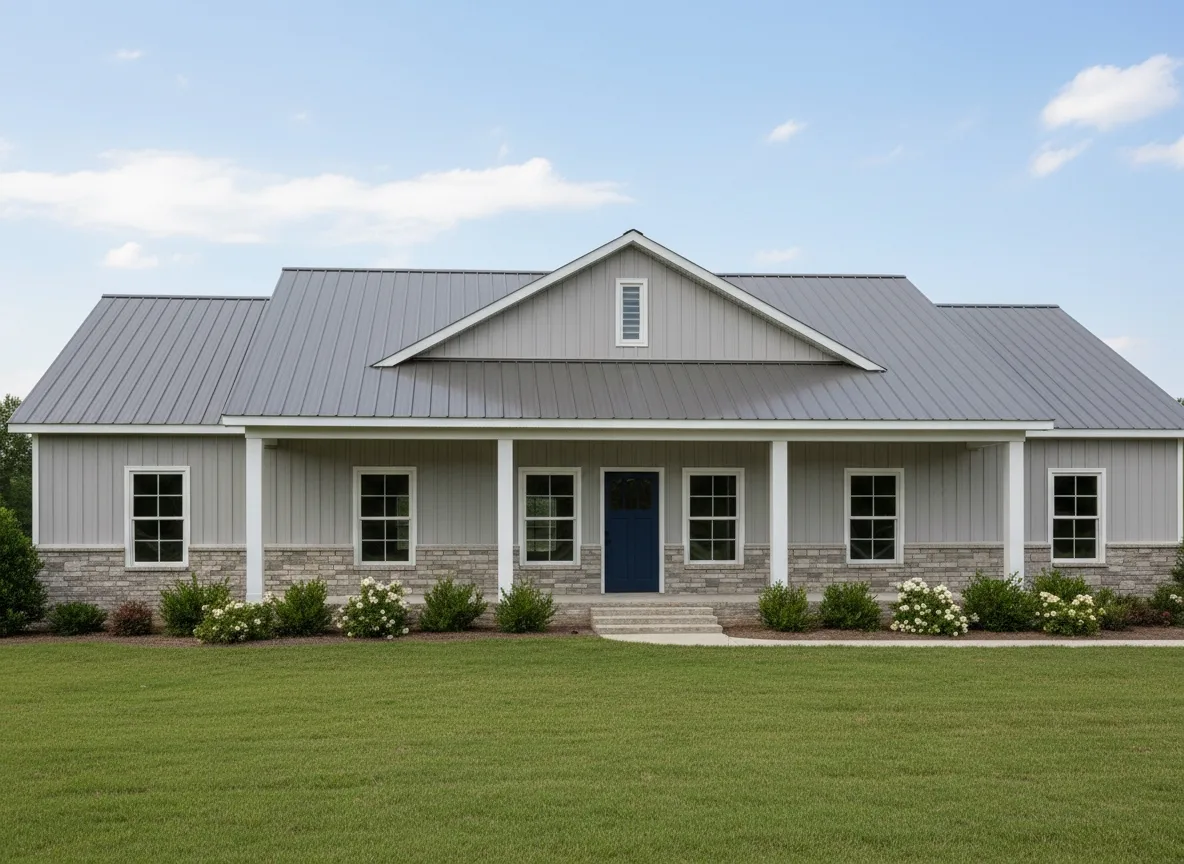 The Landowner (Plan #28) — 4 bed/2 bath, 2304 sq ft wood-framed house kit, exterior view