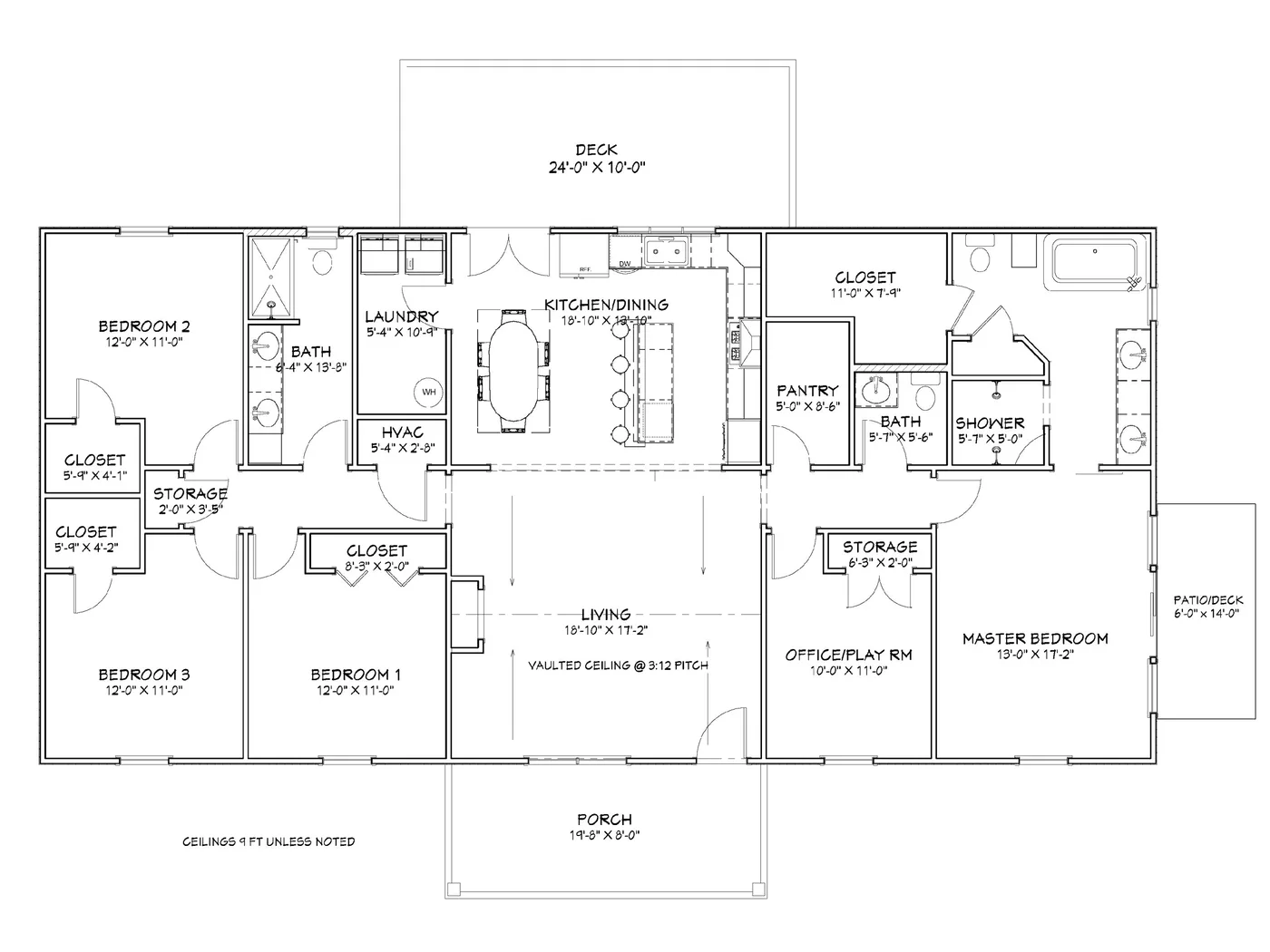 The Big Five (Plan #32) floor plan diagram