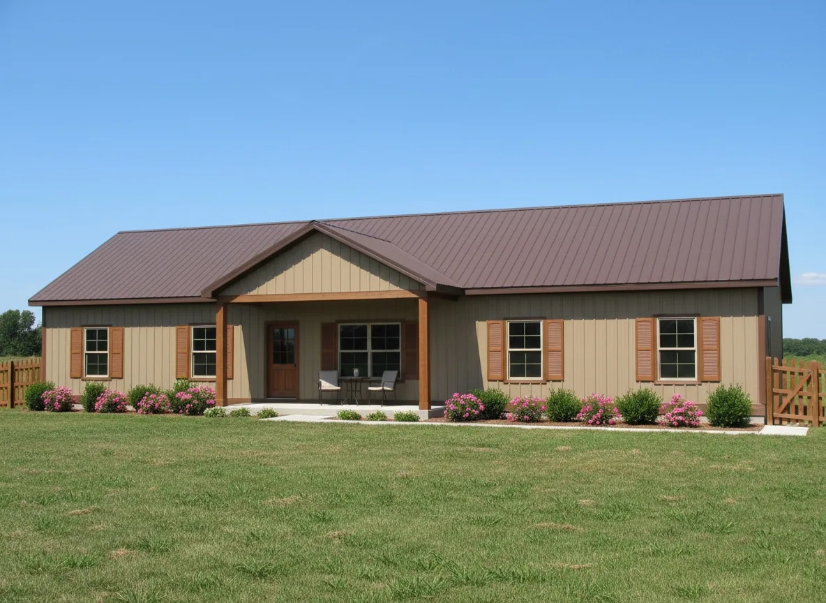 The Big Sky (Plan #32B) — 5 bed/2 bath, 2176 sq ft wood-framed house kit, exterior view