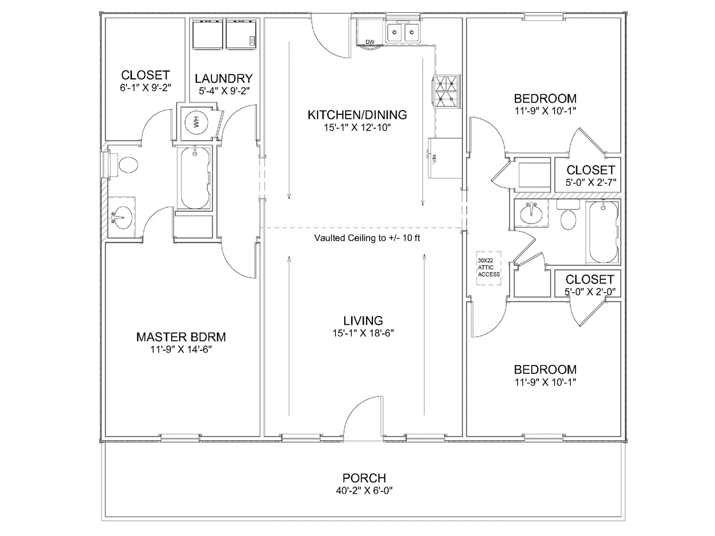 The Plainsman (Plan #4) floor plan diagram