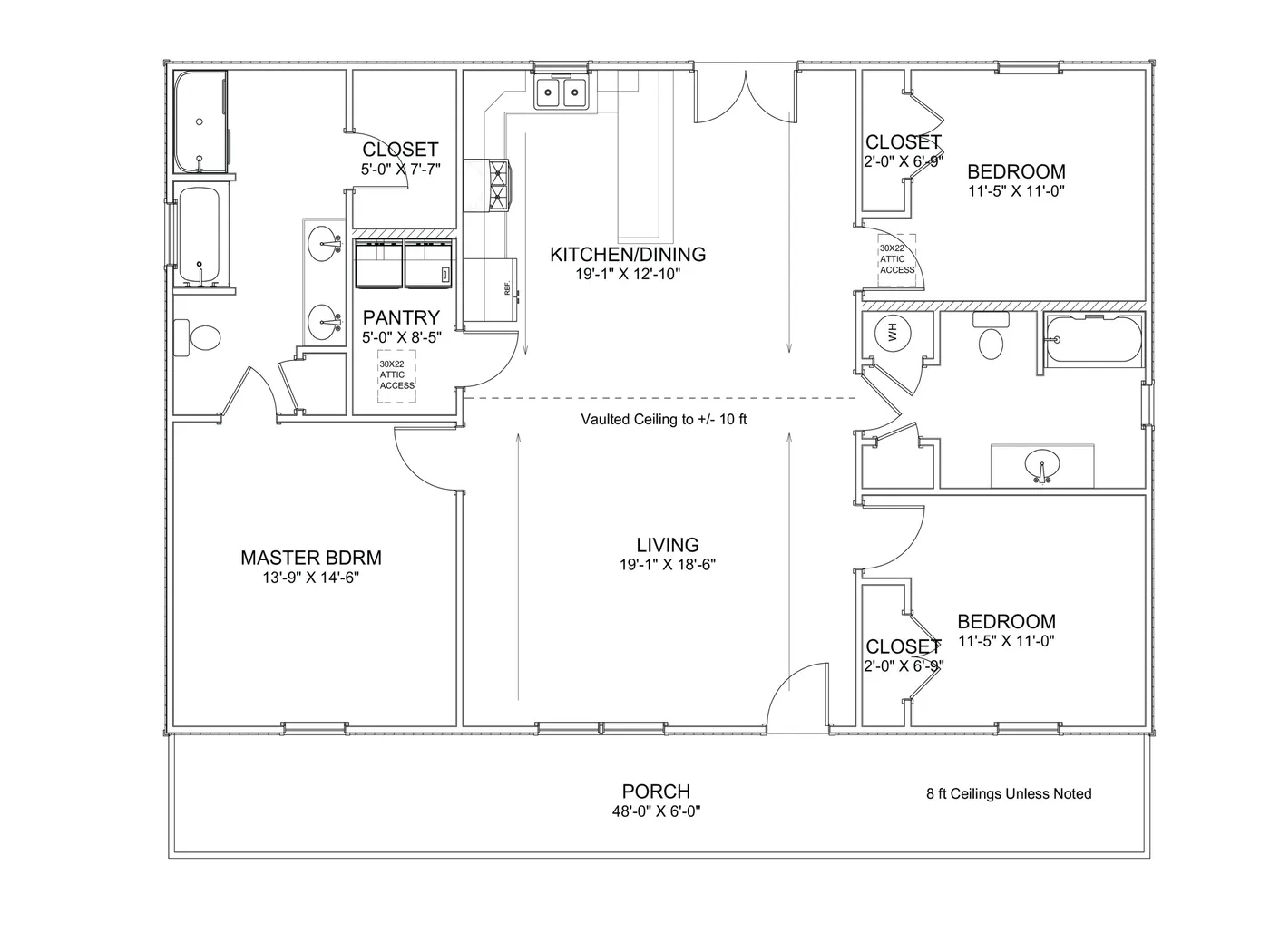 The Barnwood (Plan #41) floor plan diagram