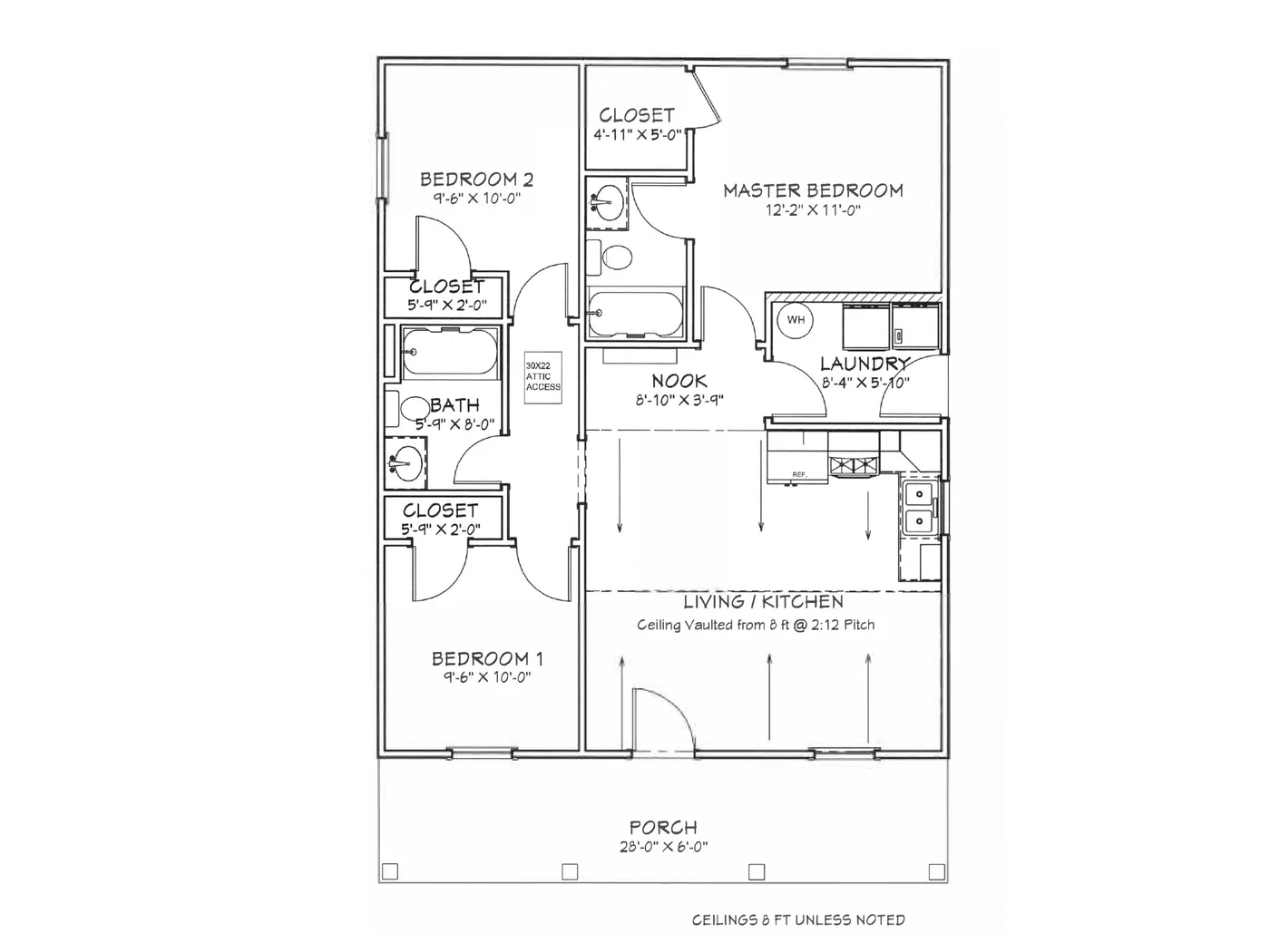The Frontier (Plan #43) floor plan diagram