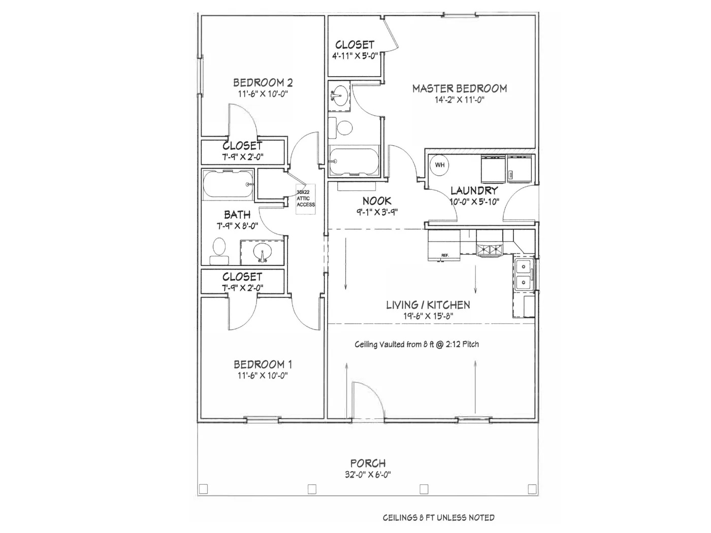 The Sunrise (Plan #44) floor plan diagram