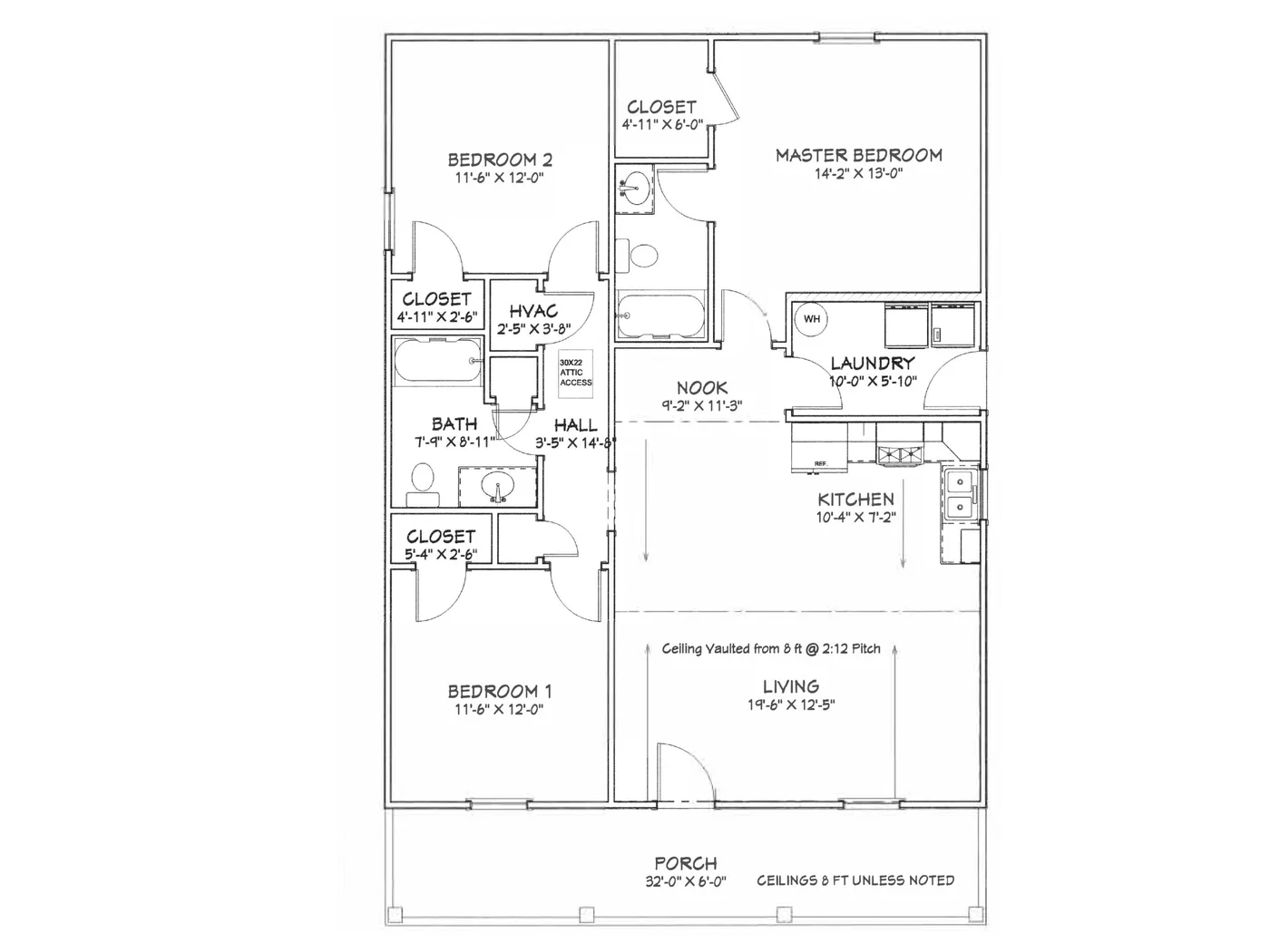 The Prairie (Plan #45) floor plan diagram