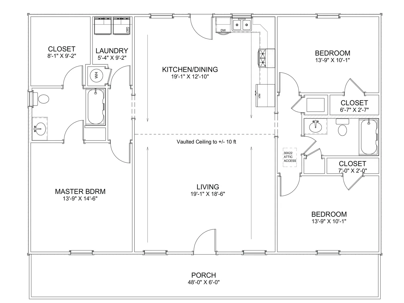The Countryside (Plan #8) floor plan diagram