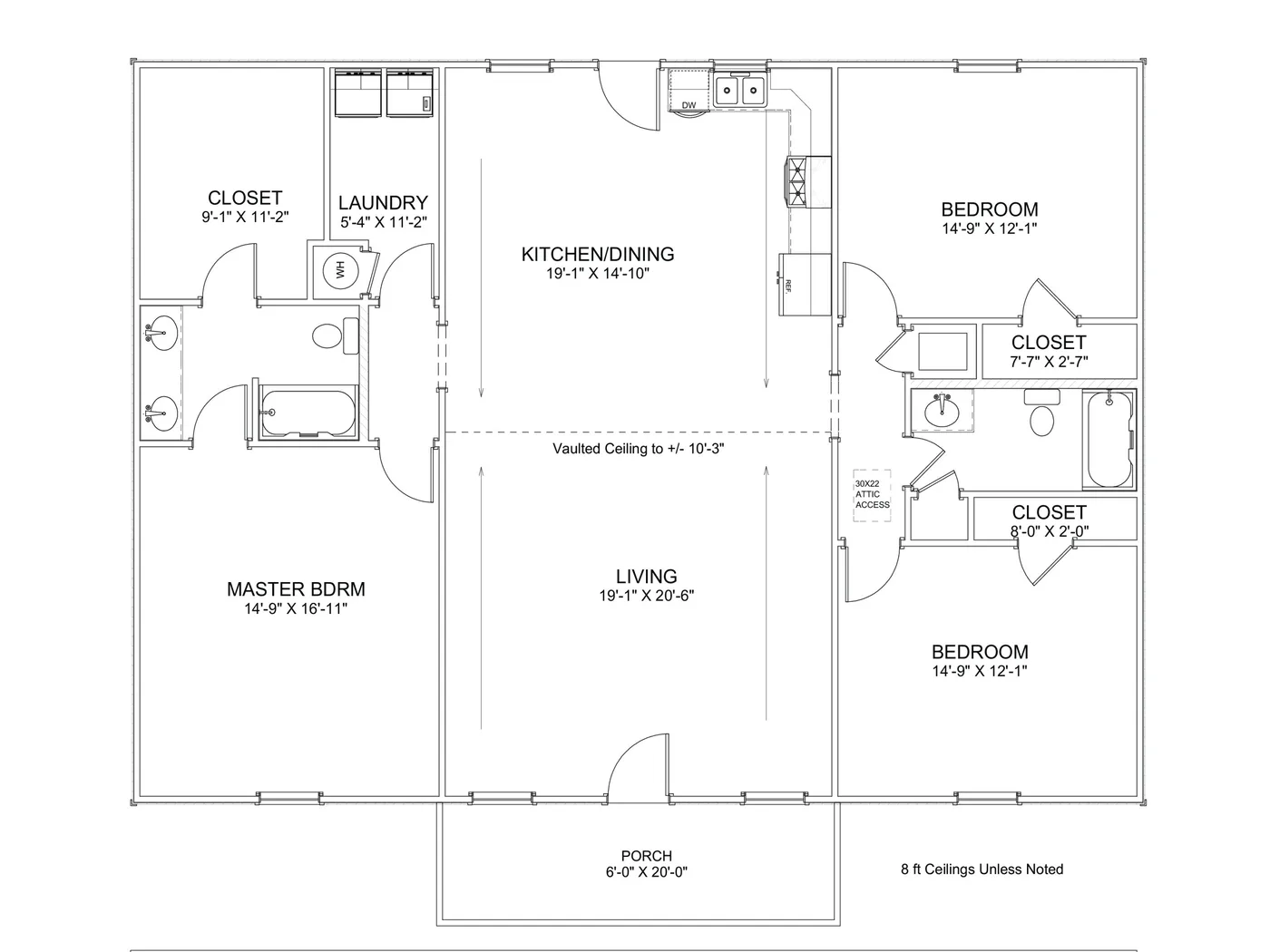 The Patriot (Plan #9) floor plan diagram