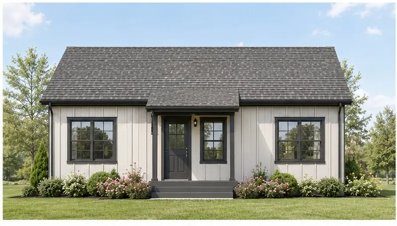 Birch modular home — front elevation