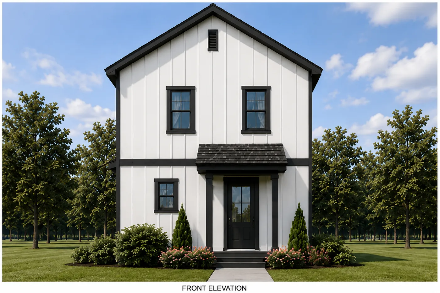 Hickory modular home — front elevation