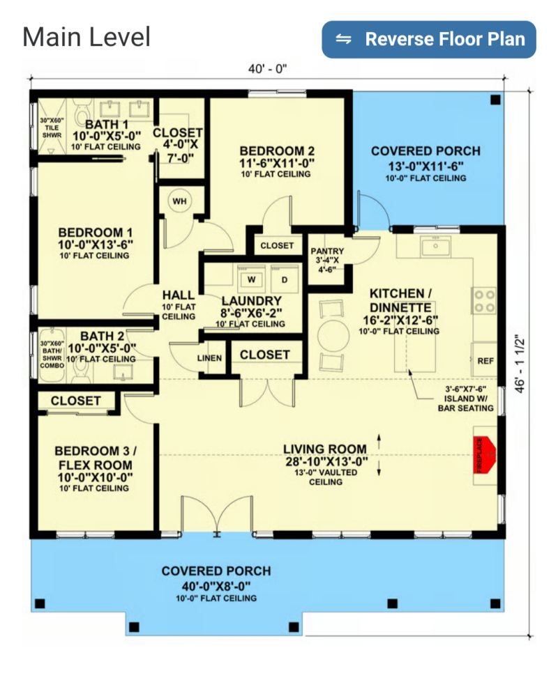 The Country Cottage floor plan