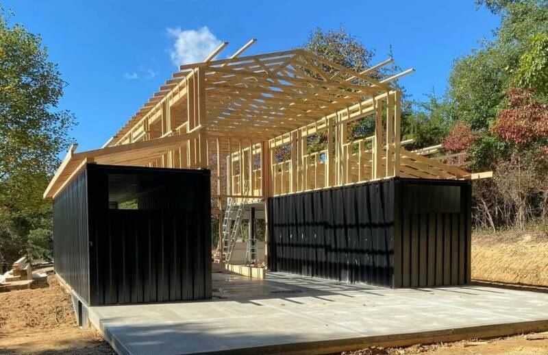 Custom Ranch Container Home turnkey home, exterior