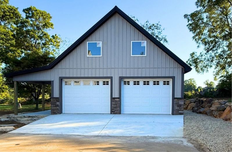 The Gateway pole barn, exterior