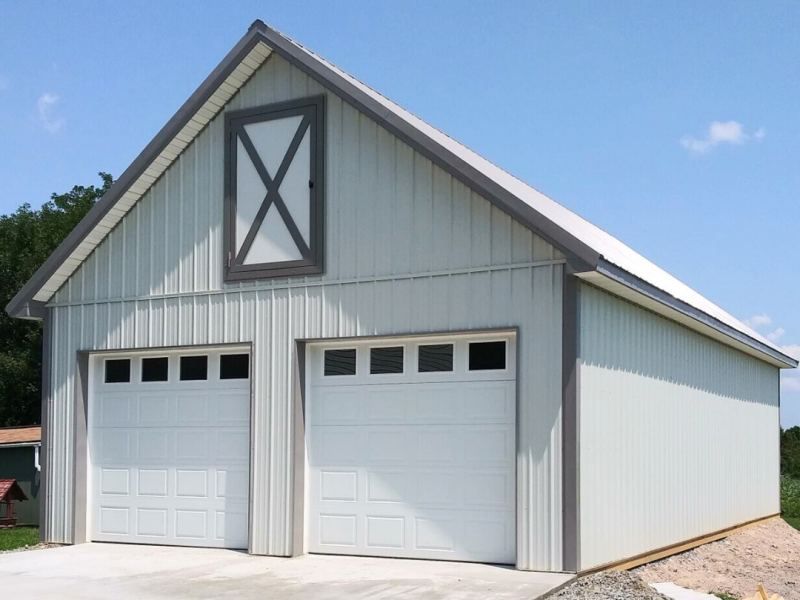 The Harrison pole barn, exterior