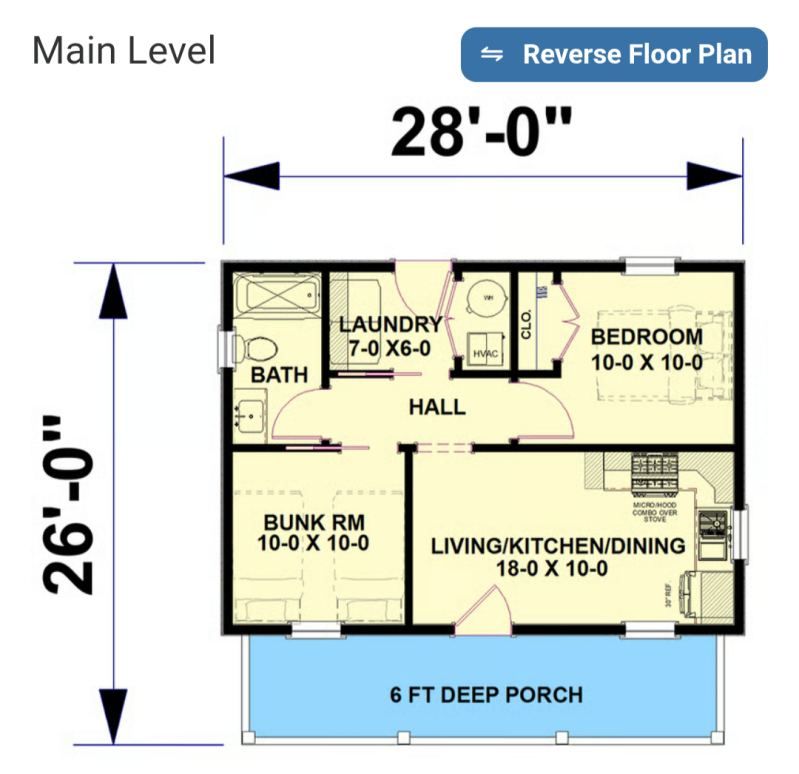 The Hideaway floor plan