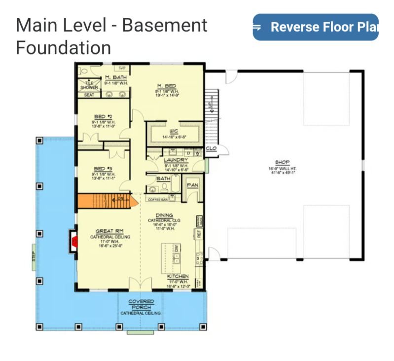 The Jesse James floor plan