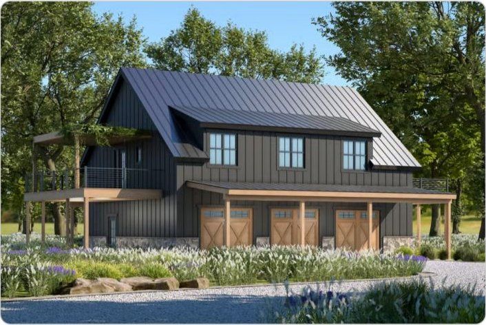 The King Titan Barndominium turnkey home, exterior