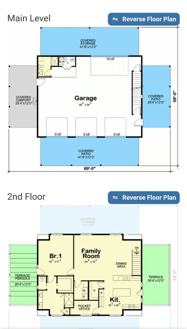 The King Titan Barndominium floor plan