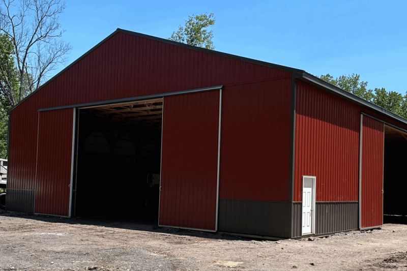 The Red Barn pole barn, exterior
